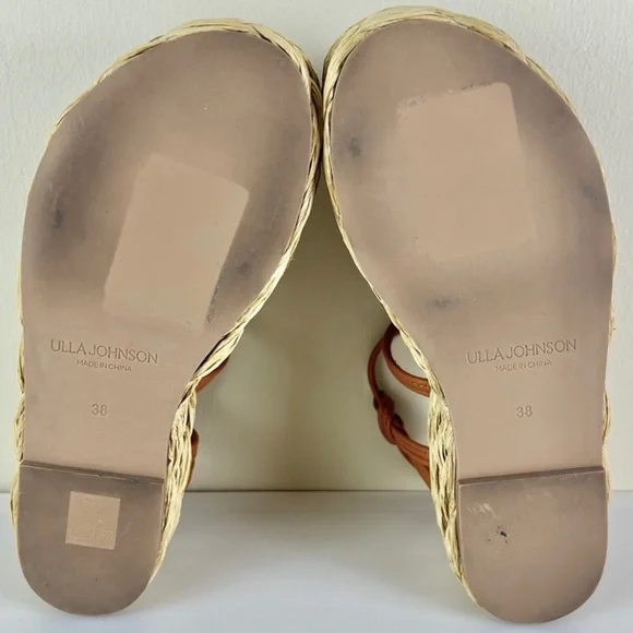 NEW ULLA JOHNSON LEATHER PLATFORM SANDALS - Picture 12 of 12